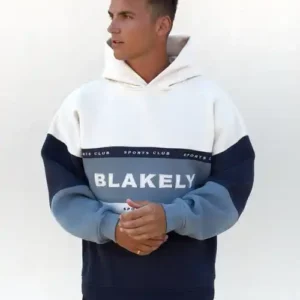 Blakely Mens Alpine Relaxed Hoodie/Light Blue