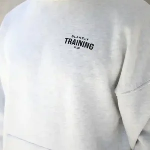 Blakely Training Club Hoodie/Marl White and Black