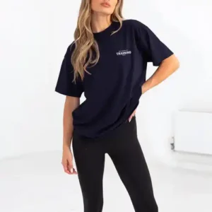 Oversized Training T Shirt/Navy